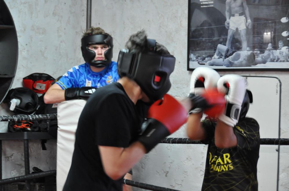 Séance de sparring au club — La Valette-du-Var